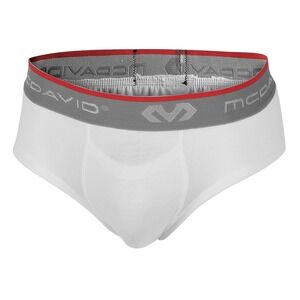 McDAVID Kids' Classic Brief with Flex Cup - White, Youth Regular